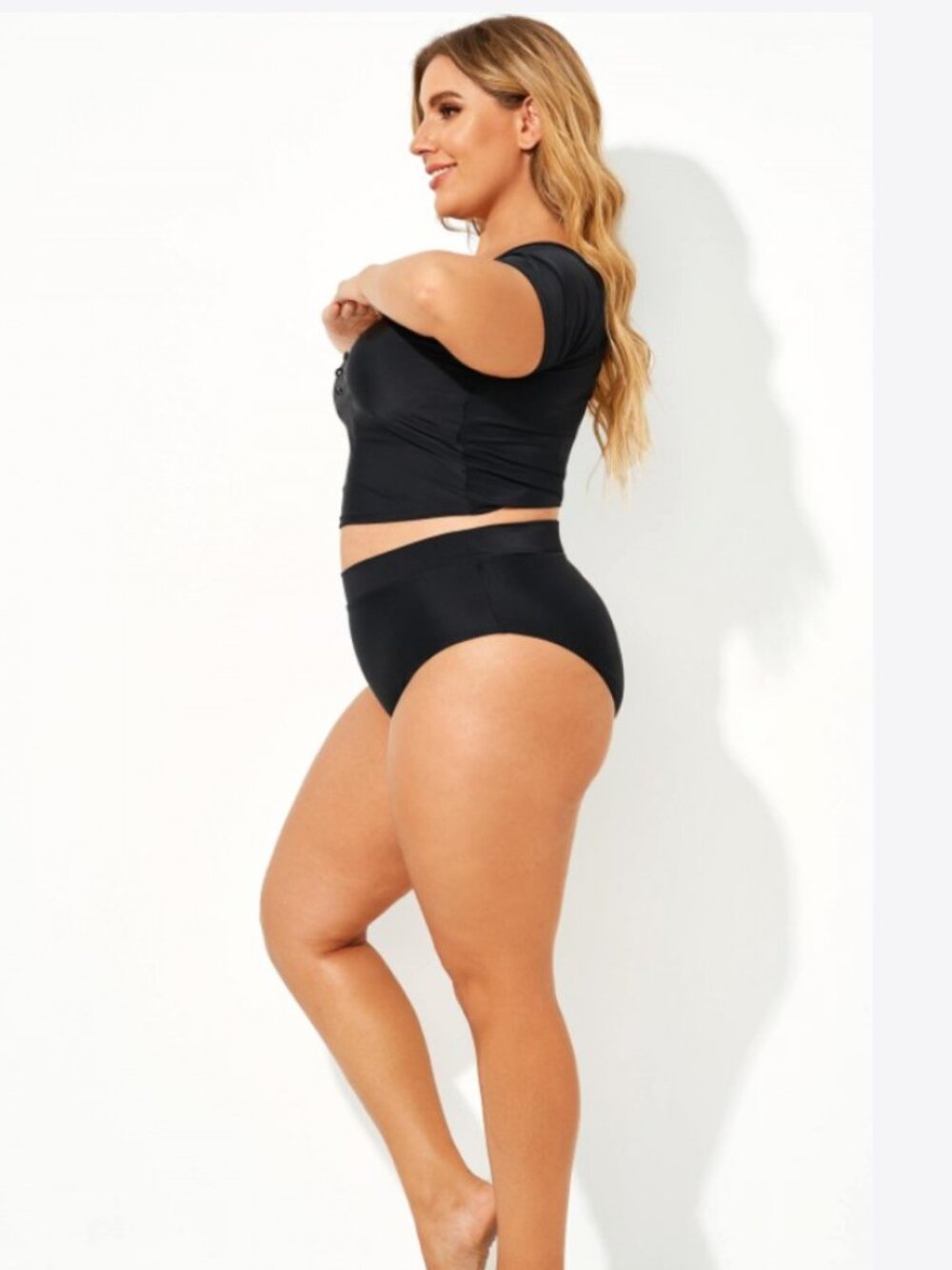 Meet.Curve Black Elegant High Waist Women Brief